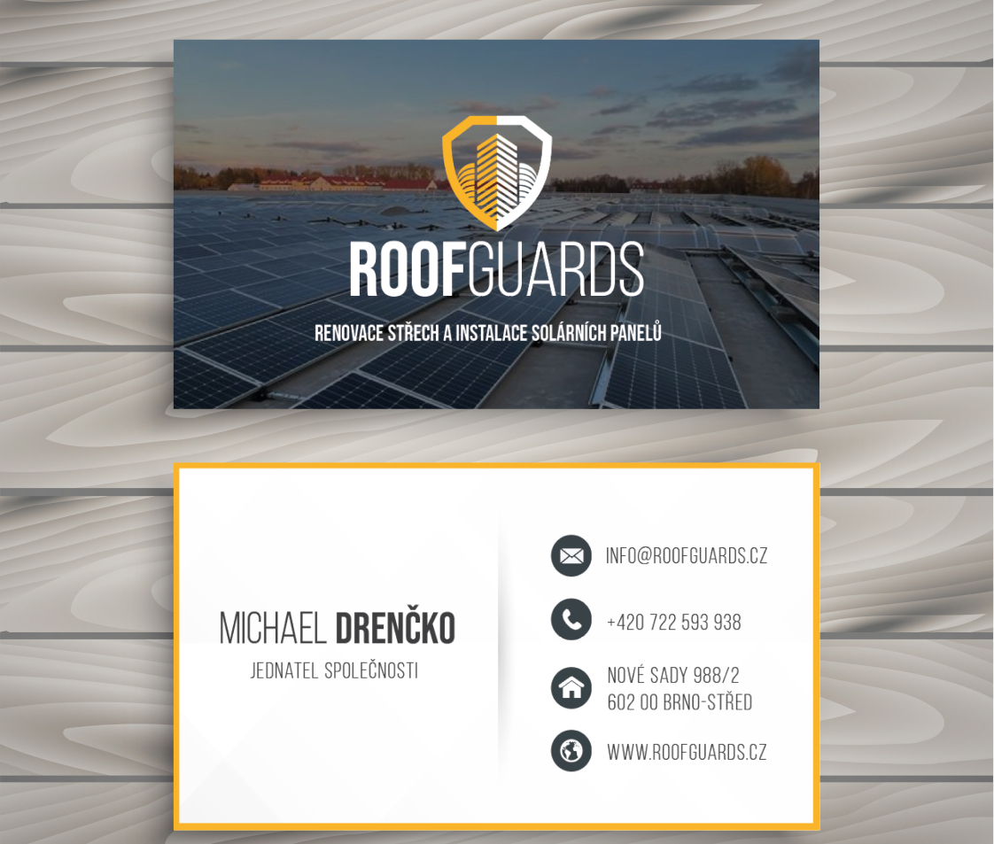 Roof Guards vizitky
